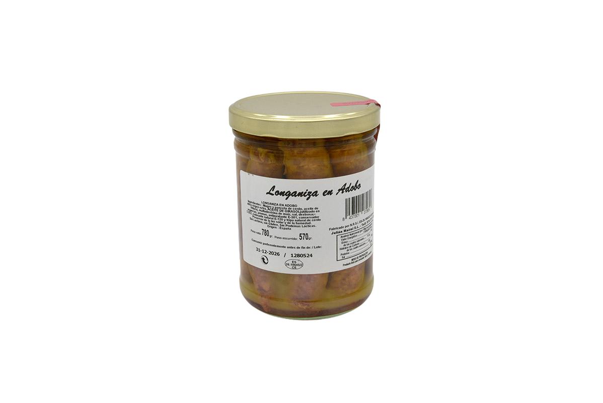 Longaniza adobada conservada en aceite 780 gr Julián Mairal - Imagen 6