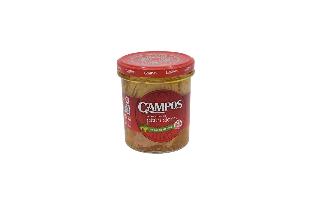 Lomo de atún claro extra en aceite de oliva 350 gr Campos
