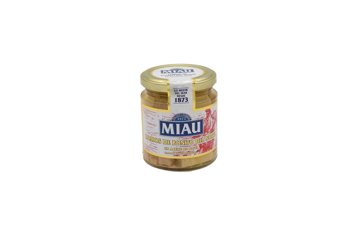 Lomo de bonito del norte en aceite de oliva 250 gr Miau