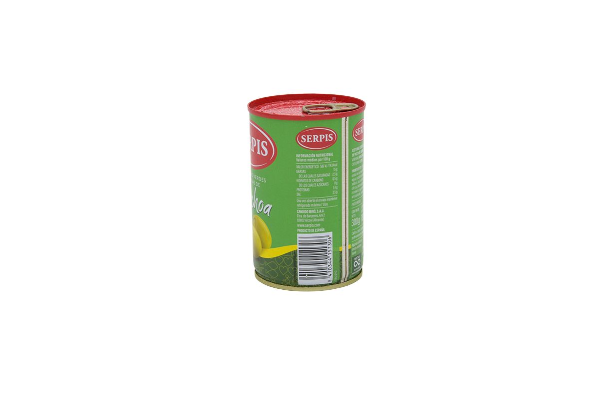 Aceitunas verdes rellenas de anchoa 300 gr Serpis - Imagen 3
