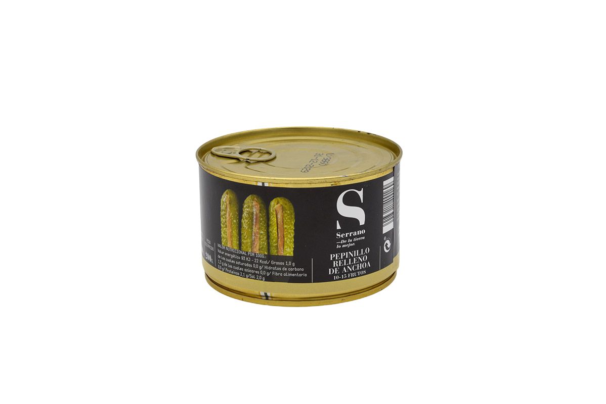 Pepinillos rellenos de anchoa 10/15 uds Serrano - Imagen 8