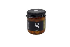 Aceitunas verdial aliño picante 350 gr Serrano