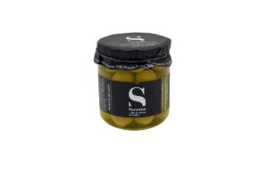 Aceituna manzanilla con hueso 345 gr Serrano