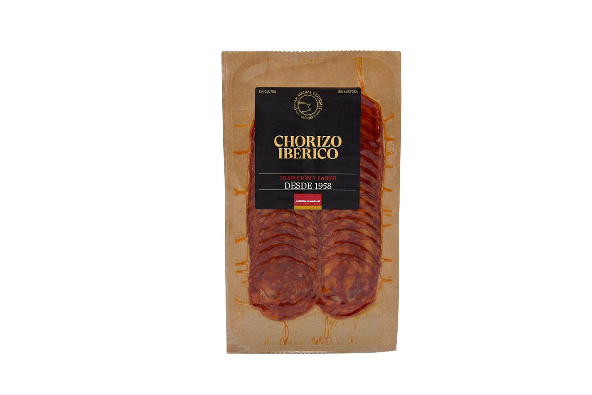 Lonchas chorizo ibérico 80 gr Julián Mairal